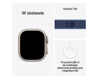 APPLE Watch Ultra 3 Naturalny Tytan/Niebieska Opaska Trail M/L 5G - 1362453 - zdjęcie 7